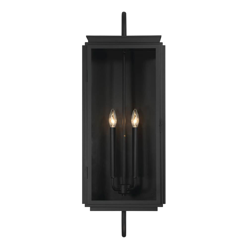 Craftmade Irving 4 Light Outdoor Wall Lantern In Textured Black