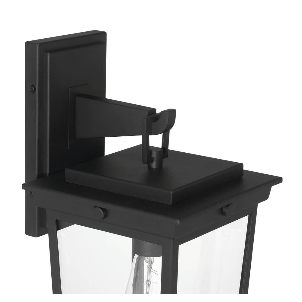 Craftmade ZA7804-TB Textured Black Duncan 1 Light Outdoor Wall Latern In Textured Black Image 2