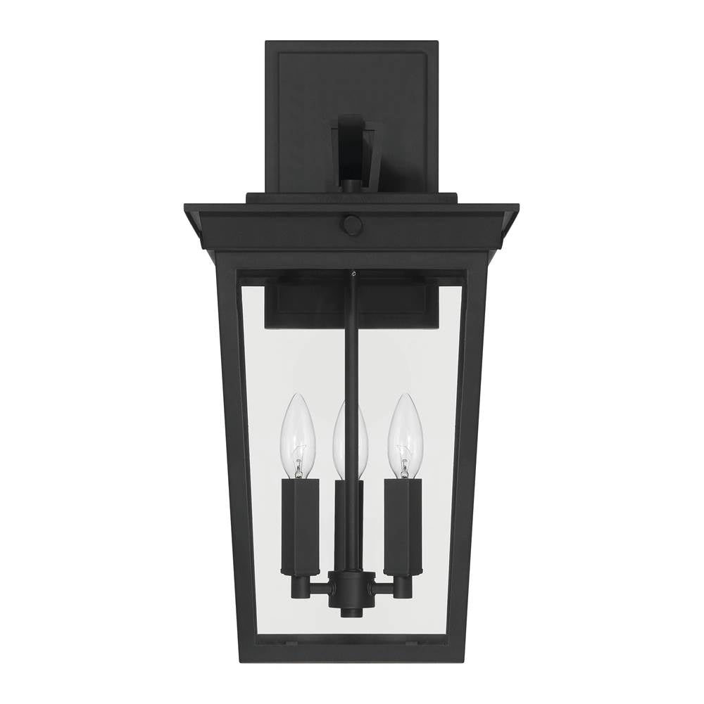 Craftmade ZA7814-TB Textured Black Duncan 3 Light Outdoor Wall Lantern In Textured Black Image 1