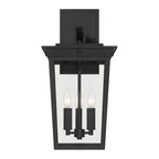 Craftmade Duncan 3 Light Outdoor Wall Lantern In Textured Black