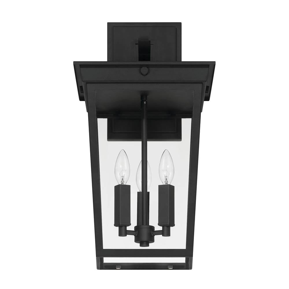 Craftmade ZA7814-TB Textured Black Duncan 3 Light Outdoor Wall Lantern In Textured Black Image 6