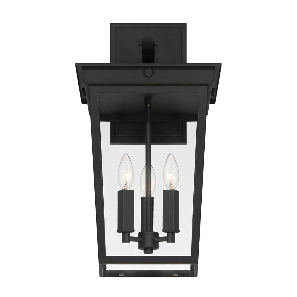 Craftmade ZA7814-TB Textured Black Duncan 3 Light Outdoor Wall Lantern In Textured Black Image 5
