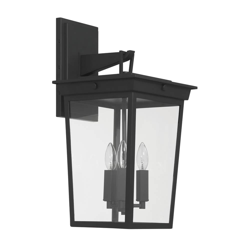 Craftmade ZA7814-TB Textured Black Duncan 3 Light Outdoor Wall Lantern In Textured Black Image 4