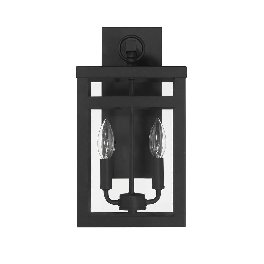 Craftmade ZA7904-TB Textured Black O'neal 15'' 2 Light Outdoor Wall Lantern In Textured Black Image 1