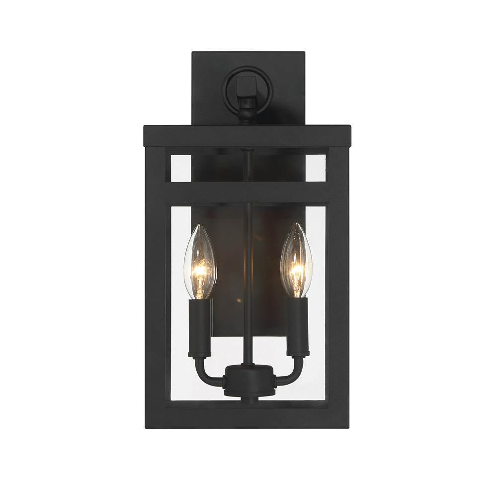 Craftmade O Neal O'neal 15'' 2 Light Outdoor Wall Lantern In Textured Black