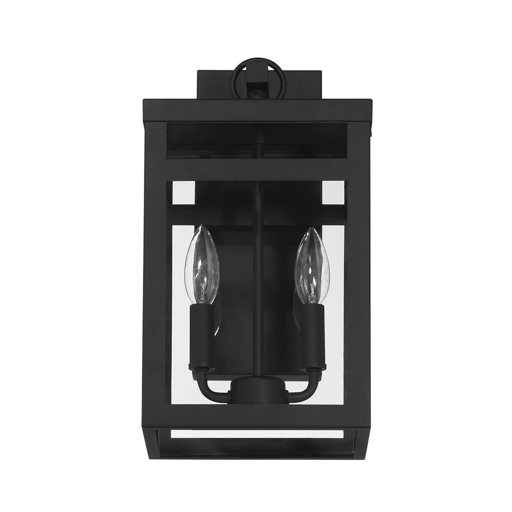 Craftmade ZA7904-TB Textured Black O'neal 15'' 2 Light Outdoor Wall Lantern In Textured Black Image 6