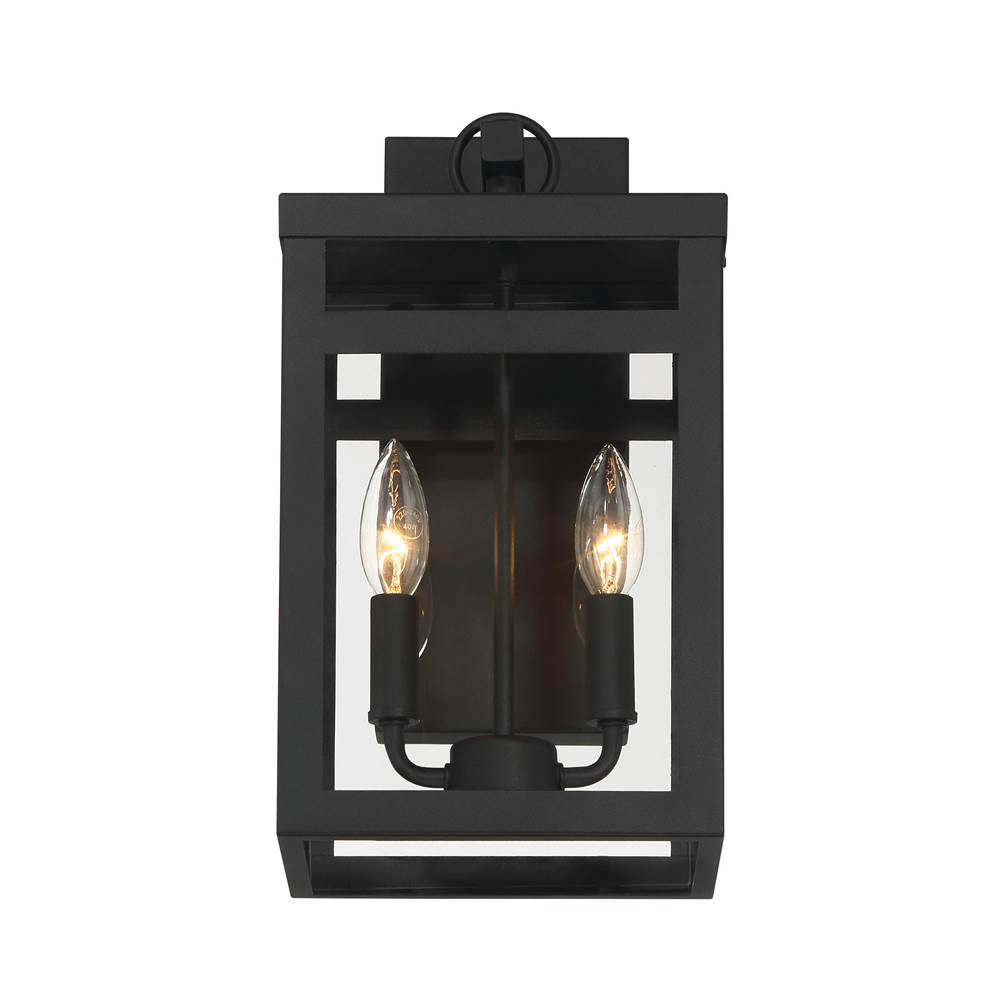 Craftmade ZA7904-TB Textured Black O'neal 15'' 2 Light Outdoor Wall Lantern In Textured Black Image 5