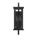 Craftmade ZA8000-TB Textured Black Jordan 2 Light Outdoor Wall Lantern In Textured Black Image 1