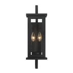 Craftmade Jordan 2 Light Outdoor Wall Lantern In Textured Black