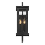 Craftmade ZA8000-TB Textured Black Jordan 2 Light Outdoor Wall Lantern In Textured Black Image 4