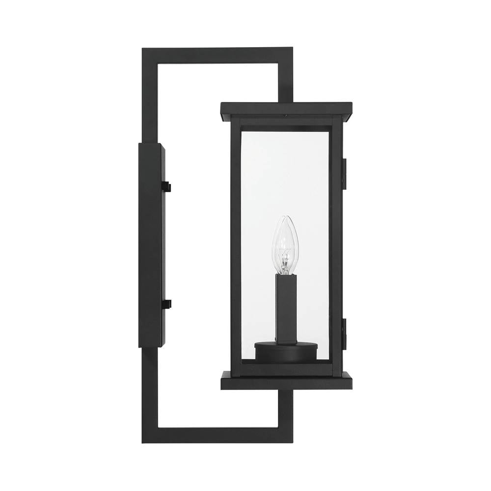 Craftmade ZA8000-TB Textured Black Jordan 2 Light Outdoor Wall Lantern In Textured Black Image 2