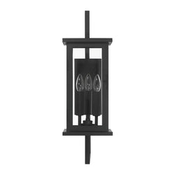 Craftmade ZA8010-TB Textured Black Jordan 3 Light Outdoor Wall Lantern In Textured Black Image 1
