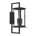 Craftmade ZA8010-TB Textured Black Jordan 3 Light Outdoor Wall Lantern In Textured Black Image 3