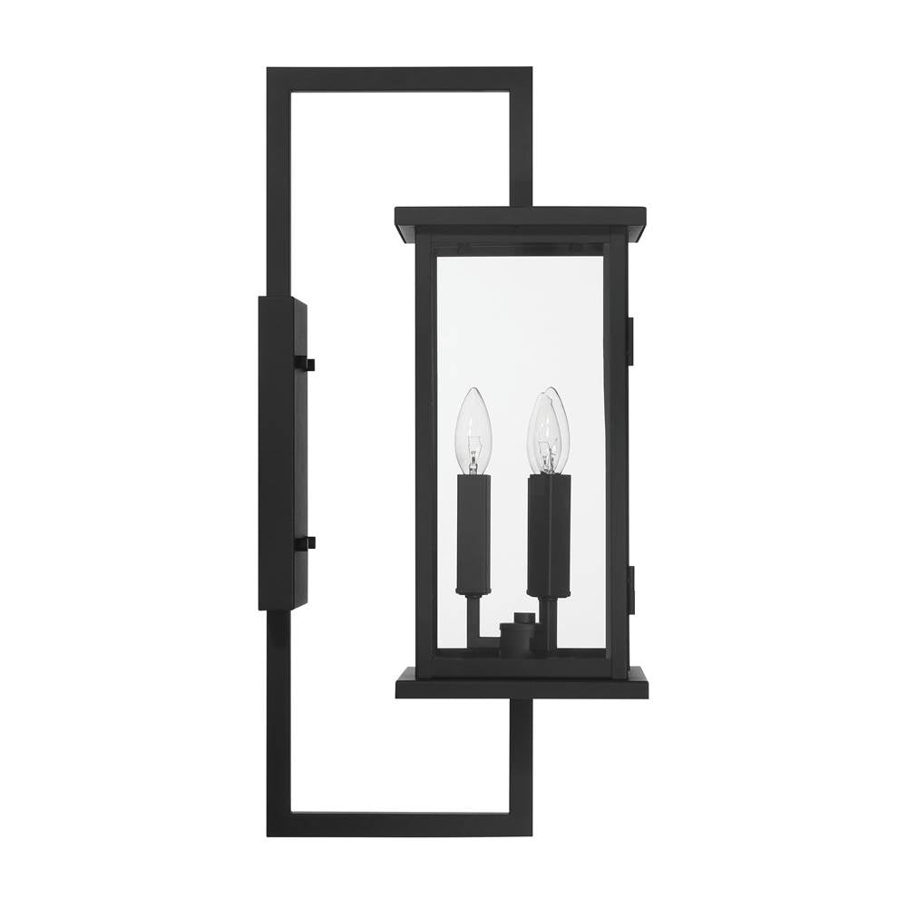 Craftmade ZA8010-TB Textured Black Jordan 3 Light Outdoor Wall Lantern In Textured Black Image 2