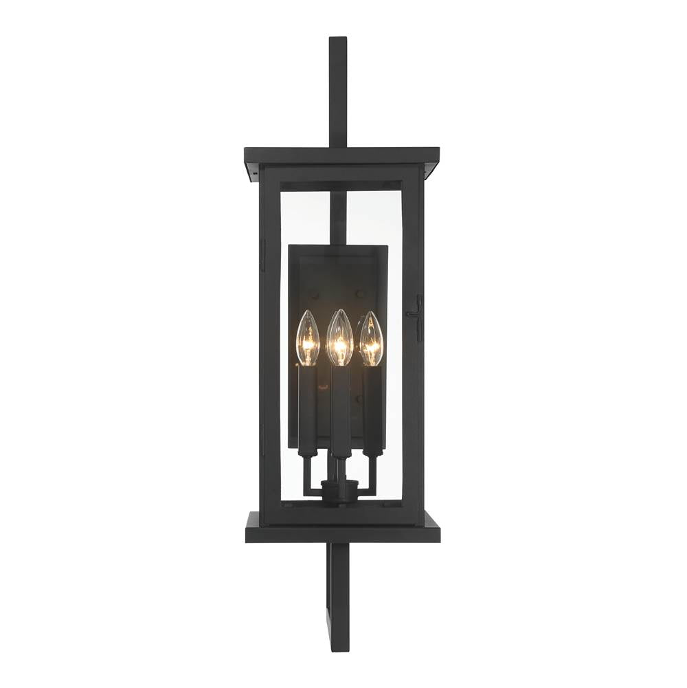 Craftmade Jordan 32.5'' 4 Light Outdoor Wall Lantern In Textured Black