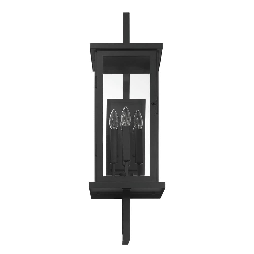 Craftmade ZA8020-TB Textured Black Jordan 32.5'' 4 Light Outdoor Wall Lantern In Textured Black Image 6