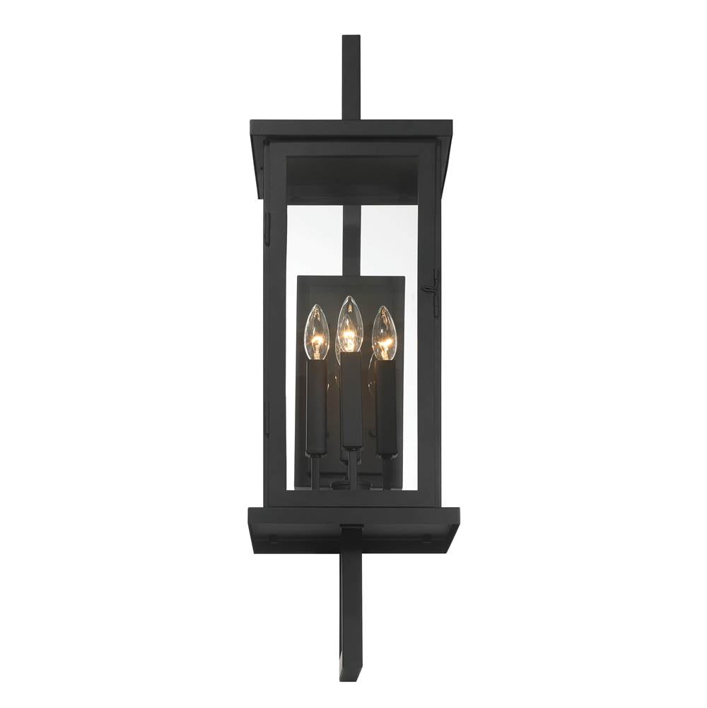 Craftmade ZA8020-TB Textured Black Jordan 32.5'' 4 Light Outdoor Wall Lantern In Textured Black Image 5