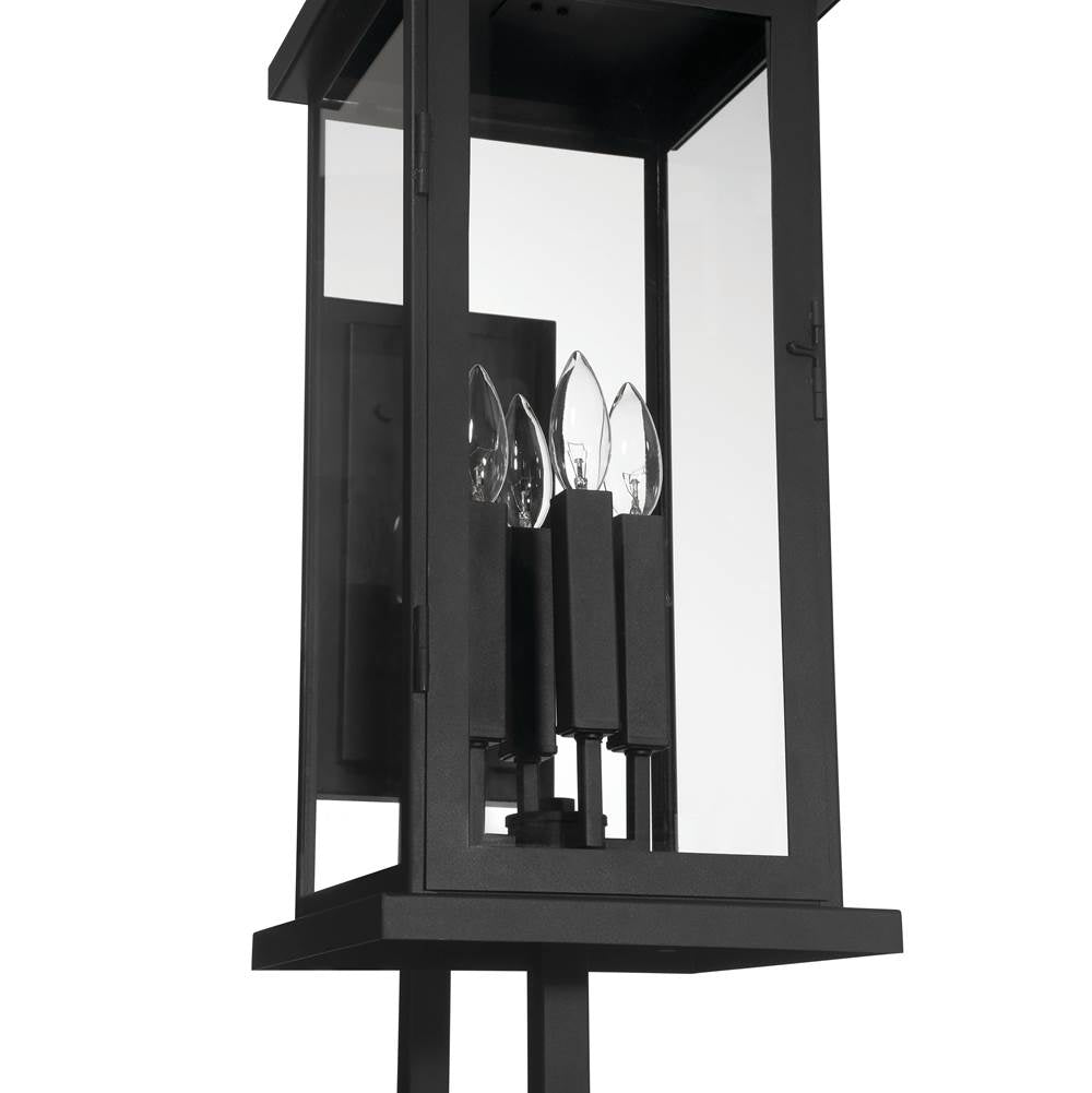Craftmade ZA8020-TB Textured Black Jordan 32.5'' 4 Light Outdoor Wall Lantern In Textured Black Image 2