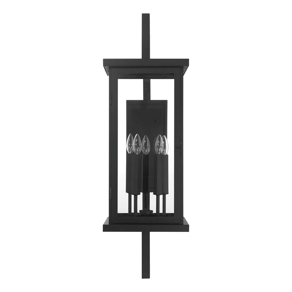 Craftmade ZA8030-TB Textured Black Jordan 38'' 4 Light Outdoor Wall Lantern In Textured Black Image 1