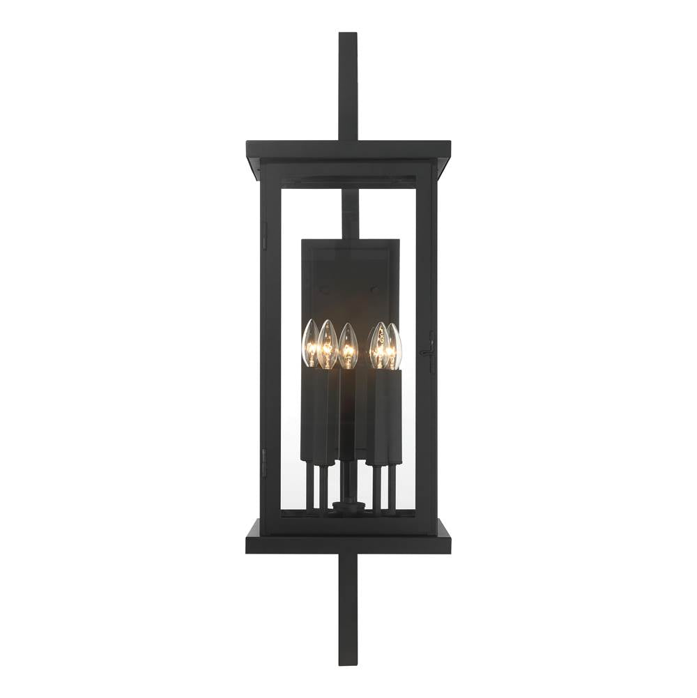 Craftmade Jordan 38'' 4 Light Outdoor Wall Lantern In Textured Black