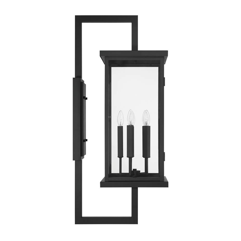 Craftmade ZA8030-TB Textured Black Jordan 38'' 4 Light Outdoor Wall Lantern In Textured Black Image 3