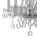 Crystorama Traditional Crystal Traditional Crystal 5 Light Hand Cut Crystal Polished Chrome Mini Chandelier