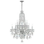 Crystorama 1110-CH-CL-S Polished Chrome Traditional Crystal 10 Light Swarovski Strass Crystal Polished Chrome Chandelier Image 1