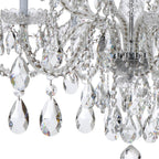 Crystorama Traditional Crystal Traditional Crystal 12 Light Swarovski Strass Crystal Polished Chrome Chandelier