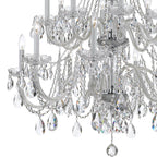Crystorama Traditional Crystal Traditional Crystal 16 Light Hand Cut Crystal Polished Chrome Chandelier