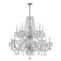 Crystorama 1139-CH-CL-S Polished Chrome Traditional Crystal 16 Light Swarovski Strass Crystal Polished Chrome Crystal Chandelier Image 1