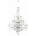 Crystorama 1156-CH-CL-MWP Polished Chrome Traditional Crystal 25 Light Polished Chrome Chandelier Image 1
