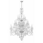 Crystorama 1156-CH-CL-MWP Polished Chrome Traditional Crystal 25 Light Polished Chrome Chandelier Image 5