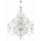 Crystorama 1156-CH-CL-MWP Polished Chrome Traditional Crystal 25 Light Polished Chrome Chandelier Image 4