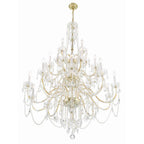 Crystorama 1156-PB-CL-MWP Polished Brass Traditional Crystal 25 Light Polished Brass Chandelier Image 4