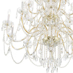 Crystorama 1156-PB-CL-MWP Polished Brass Traditional Crystal 25 Light Polished Brass Chandelier Image 3