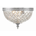 Crystorama 117-10-CH Polished Chrome Crystorama 2 Light Polished Chrome Crystal Ceiling Mount Image 1