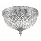 Crystorama 117-10-CH Polished Chrome Crystorama 2 Light Polished Chrome Crystal Ceiling Mount Image 5