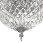 Crystorama 117-10-CH Polished Chrome Crystorama 2 Light Polished Chrome Crystal Ceiling Mount Image 3