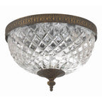 Crystorama 117-10-EB English Bronze Crystorama 2 Light English Bronze Crystal Ceiling Mount Image 5