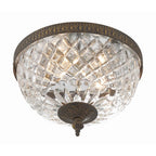 Crystorama 117-10-EB English Bronze Crystorama 2 Light English Bronze Crystal Ceiling Mount Image 4