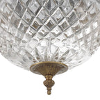 Crystorama 117-10-OB Olde Brass Crystorama 2 Light Olde Brass Crystal Ceiling Mount Image 3