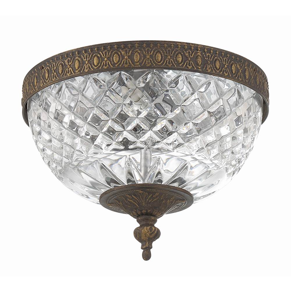 Crystorama 117-8-EB English Bronze Crystorama 2 Light English Bronze Crystal Ceiling Mount Image 5