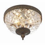 Crystorama 117-8-EB English Bronze Crystorama 2 Light English Bronze Crystal Ceiling Mount Image 4