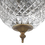 Crystorama 117-8-OB Olde Brass Crystorama 2 Light Olde Brass Crystal Ceiling Mount Image 3