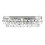Crystorama 133-CH Polished Chrome Calypso 6 Light Crystal Teardrop Polished Chrome Bathroom Vanity Image 1