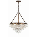 Crystorama 136-VZ Vibrant Bronze Calypso 6 Light Crystal Teardrop Vibrant Bronze Chandelier Image 4