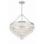 Crystorama Calypso 8 Light Crystal Teardrop Polished Chrome Chandelier