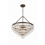 Crystorama Calypso 8 Light Crystal Teardrop Polished Chrome Chandelier