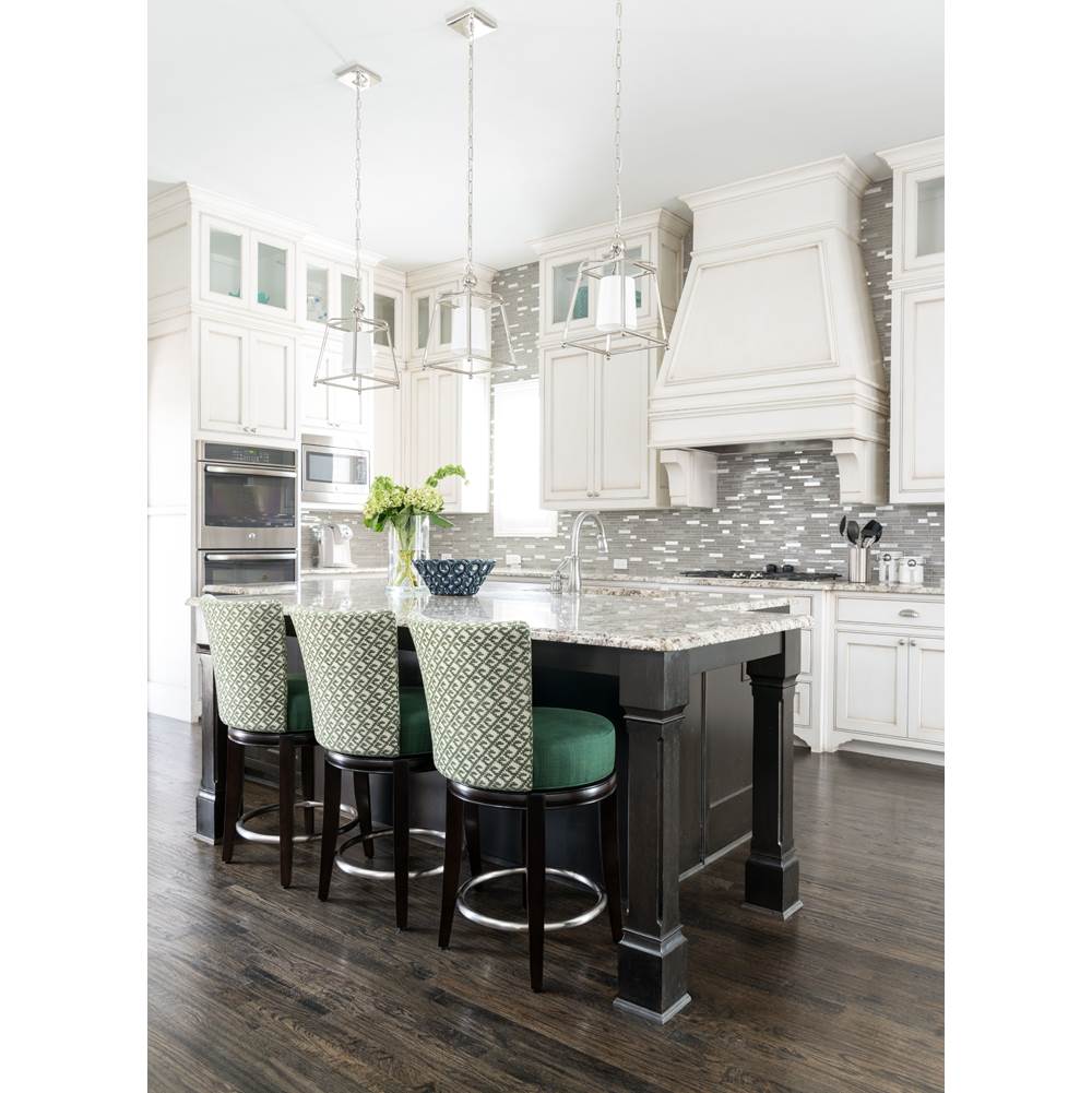 Crystorama Sylvan Libby Langdon For Crystorama Sylvan 1 Light Polished Nickel Pendant
