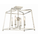 Crystorama Sylvan Libby Langdon For Crystorama Sylvan 4 Light Black Forged Ceiling Mount